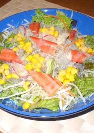海藻麺de野菜たっぷりダイエットランチ-レシピのメイン写真