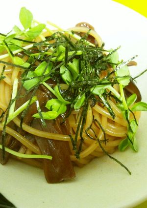 簡単!きのこ醤油スパ-レシピのメイン写真