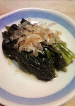 レンジで簡単！ホウレン草の本格お浸し-レシピのメイン写真