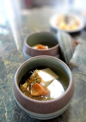 夏毎日食べたい☆冷製梅味☆豆腐のお吸い物-レシピのメイン写真