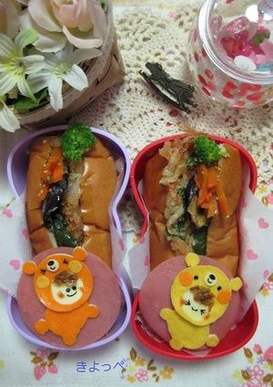 ハイハイ♪着ぐるみ赤ちゃん☆キャラ弁-レシピのメイン写真