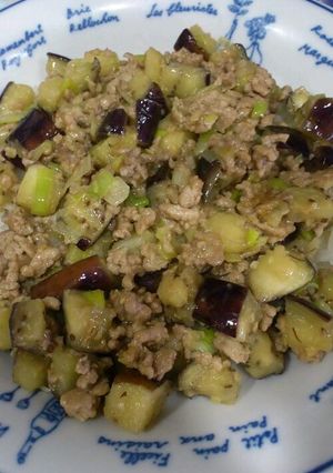 簡単！ ナスの肉味噌炒め-レシピのメイン写真