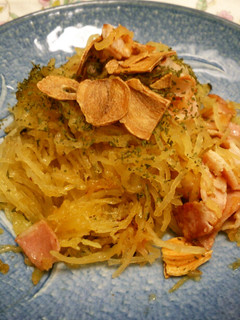そうめん瓜のペペロンチーノ風(糸瓜)-レシピのメイン写真