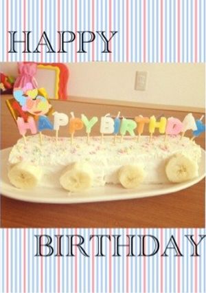 一歳バースデーケーキ♡-レシピのメイン写真