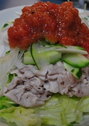 冷しゃぶサラダ七味ダレ-レシピのメイン写真