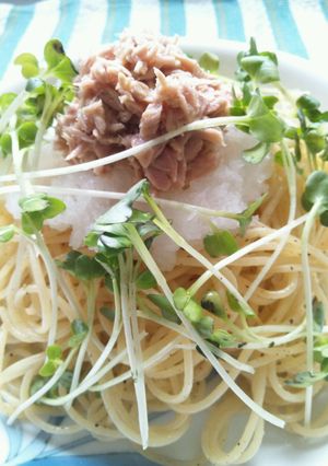 ツナおろしポンパスタ　-レシピのメイン写真