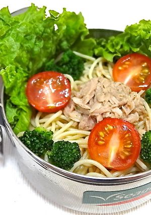 簡単☆ツナとトマトの冷製パスタ弁当!!-レシピのメイン写真