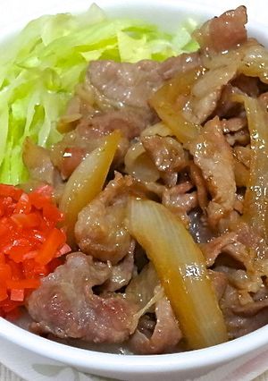 めんつゆで豚丼☆弁当-レシピのメイン写真