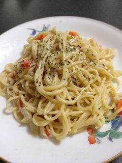 簡単*残り物の野菜でクリームスパゲティ-レシピのメイン写真