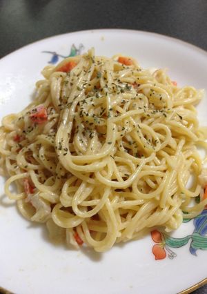 簡単＊残り物の野菜でクリームスパゲティ-レシピのメイン写真