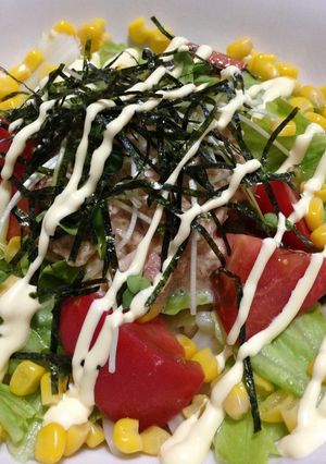 夏に食べたい！冷たいサラダうどん☆-レシピのメイン写真