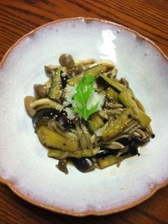 茄子としめじの和風炒め煮-レシピのメイン写真