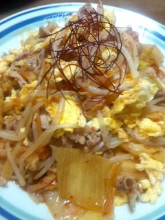 俺流!ご飯がススム豚キムチの玉子炒め-レシピのメイン写真