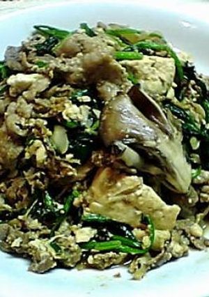 豚とほうれん草の豆腐チャンプル☆-レシピのメイン写真