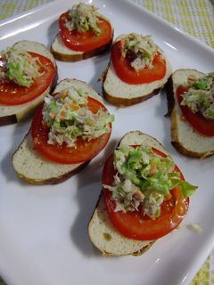 七味マヨ ツナトマト-レシピのメイン写真