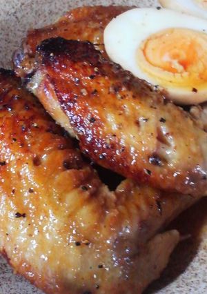 鶏手羽先のさっぱり照り煮-レシピのメイン写真
