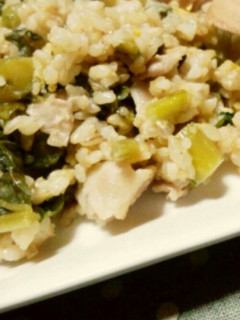 野沢菜の漬け物で簡単!野沢菜炒飯♪-レシピのメイン写真