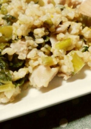 野沢菜の漬け物で簡単！野沢菜炒飯♪-レシピのメイン写真