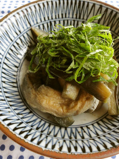 【副菜】お出汁がしみる♪なすとあげの煮物-レシピのメイン写真