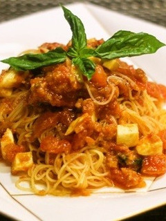 トマト明太子の冷製カッペリーニ♪-レシピのメイン写真