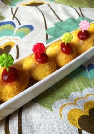 たこ焼き器で⁉簡単コロコロオムライス♡-レシピのメイン写真