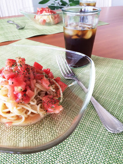 夏はトマトの冷製パスタ-レシピのメイン写真