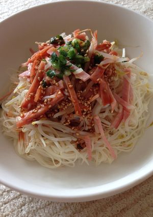 ＊ハムともやしのピリ辛そうめん＊-レシピのメイン写真