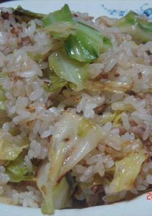 豚ひき肉ときゃべつのチャーハン-レシピのメイン写真
