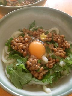 冷製 納豆月見うどん-レシピのメイン写真