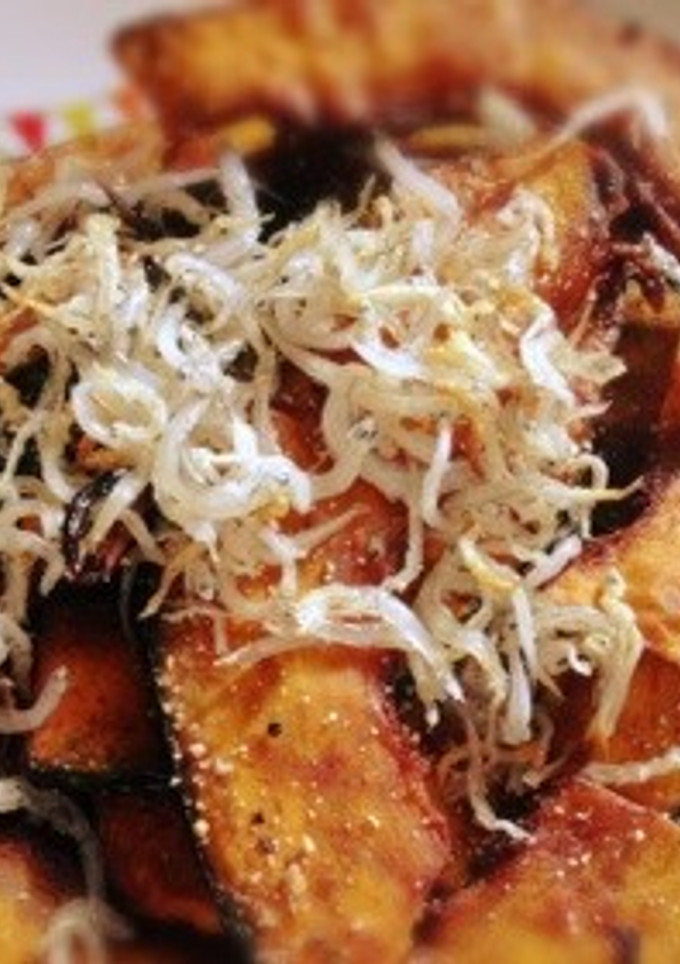 南瓜としらすの素揚げ-レシピのメイン写真
