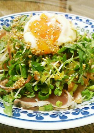 鰹のたたき❢薬味たっぷり中華風-レシピのメイン写真