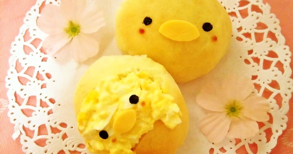 可愛いひよこちゃん♡たまご 簡単可愛い♪卵パンdeひよこちゃん♪ by AyakoOOOOO 【クックパッド