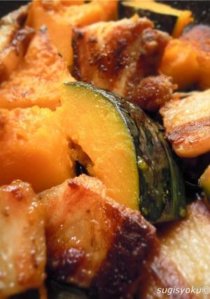 かぼちゃと豚バラの塩煮-レシピのメイン写真