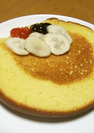 ふわっふわ♪スポンジ風パンケーキ-レシピのメイン写真