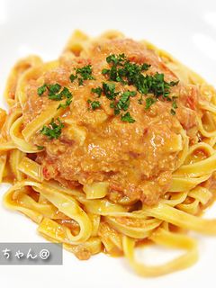 失敗しない!本格・蟹トマトクリームパスタ-レシピのメイン写真