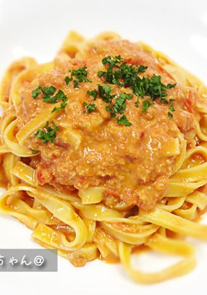 失敗しない！本格・蟹トマトクリームパスタ-レシピのメイン写真