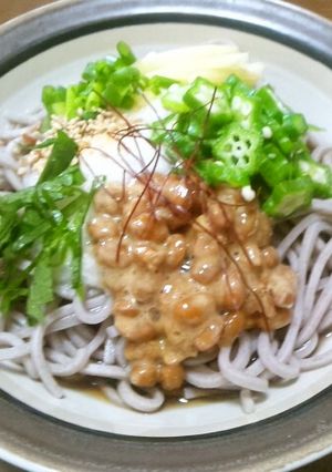 俺流！夏のネバトロ冷やし蕎麦-レシピのメイン写真