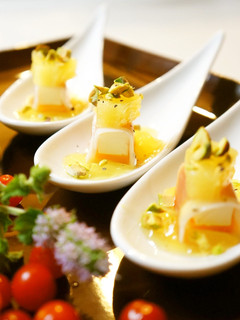 ジュレのお酒で✿南国香る生ハムの一口前菜-レシピのメイン写真
