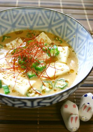 冷温両刀☆豆腐๑タヒニスープ-レシピのメイン写真