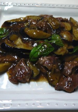牛肉とナスのバジル炒め-レシピのメイン写真
