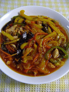 夏野菜の七味トマトあんかけ-レシピのメイン写真