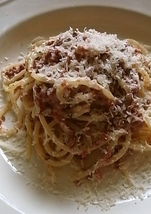 コンビーフとミントのスパゲティー-レシピのメイン写真