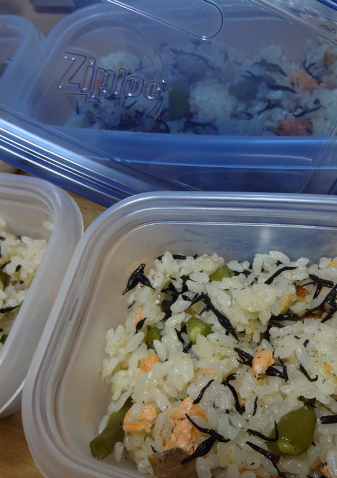 ◎成功◎鮭とひじきの炊き込みご飯弁当-レシピのメイン写真