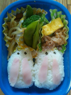 超簡単!うさぎさん弁当-レシピのメイン写真