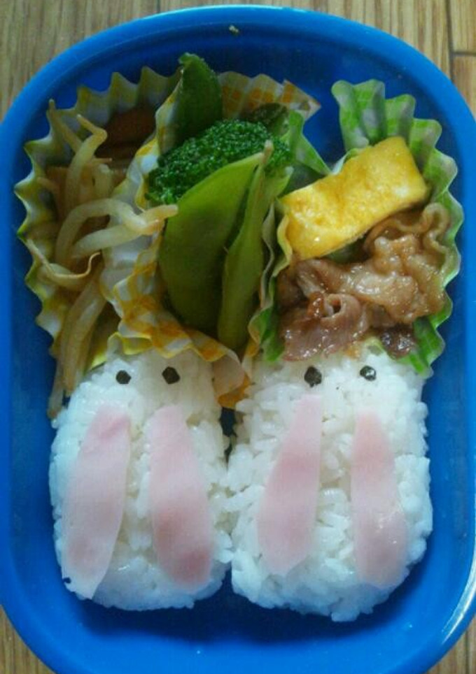 超簡単！うさぎさん弁当-レシピのメイン写真