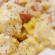豆乳とチーズとソーセージのカルボナーラ風
