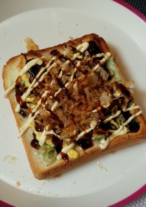 お好み焼き風パン-レシピのメイン写真