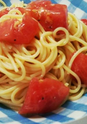 朝どれトマトの冷静パスタ-レシピのメイン写真