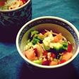 夏野菜のもずく酢和え
