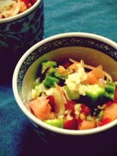 夏野菜のもずく酢和え-レシピのメイン写真